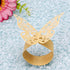 King&Pig 50pcs Laser Cut Butterfly Shape Napkin Rings for Dinners Lunch Tables Home Wedding Birthday Date Anniversray Party Decorations (Gold)...