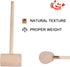 4Pcs Wooden Hammers, Natural Hardwood Crab Lobster Seafood Mallets...