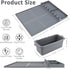 Silicone Grill Mat & Grease Cup Liners for Blackstone, BBQ Side Shelf Mat Spatula Mat with Drip Pad, Reusable Grill Drip Pans Grease Catcher, Blac...