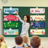 24 Pcs Holiday Monthly Headliners Set 12 Months of The Year Headers Monthly Bulletin Board Borders Seasonal Monthly Headers with 12 Holiday Sticke...