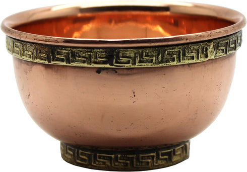Copper Offering Bowl, 3 Inch Diameter, Great for Altar use, Ritual use, Incense Burner, smudging Bowl, Decoration Bowl, Offering Bowl (Plain)...