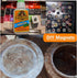 40pcs Small Round Refrigerator Magnets - Mini Craft Magnets for Whiteboard, Dry Erase Board in Home, Kitchen, School...