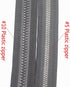 Meillia 106 Inch Black 10# Separating Plastic Zipper With Double Silver Pulls - Large Long Vislon for Sewing Sleeping Bags, Boat Canvas Cover, Ten...