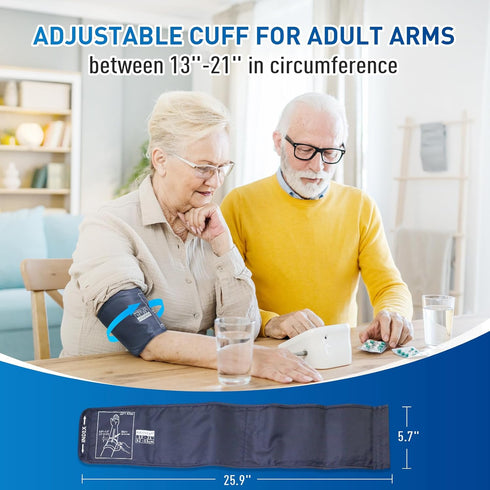 Scian Extra Large Blood Pressure Cuff 13-21 Inches (32-53cm), Compatible with Replacement Cuff for Big Arms (BP Cuff Included Only)...