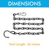 4 Pack 36 Inches Hanging Chain for Bird Feeders, Planters, Birdbaths, Billboards, Lanterns, Chalkboards, Decorative Ornaments (36 Inch 4pc)...
