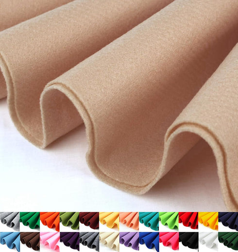 Barcelonetta | Felt Fabric | 72" Wide | 1.6mm Thick | Acrylic & Soft | Felt by The Yard | Felt for DIY Crafts, Projects, Sewing (Tan, Half Yard)...
