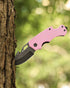 FLISSA Mini Folding Pocket Knife, 2.5-Inch Stainless Steel Drop Point Blade, EDC Pocket Knives for Women with Bottle Opener and Glass Breaker (Pin...