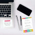Bright Motivational Sticky Note Ensemble Set / 5 Notepad Set - 50 Sheets Per Pad/Modern and Sassy Repositionable Notepad Desk Set...