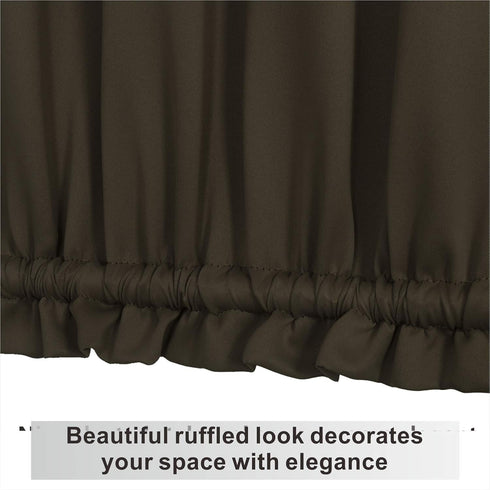 Aquazolax Blackout French Door Curtain Window Coverings for Privacy - Blackout Curtains Drapery Rod Pocket Entry Door Side Panels 25x72 Inches - 1...
