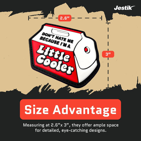Little Cooler Creative Humor Military Tactical Morale Patch - Funny Tactical Patches, PVC Rubber Hook & Loop Fastener, Patches for Backpacks, Mili...