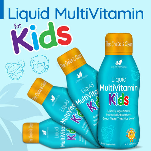 Liquid Multivitamin for Kids - Sugar Free Kids Vitamins -16 oz, 32 Servings...