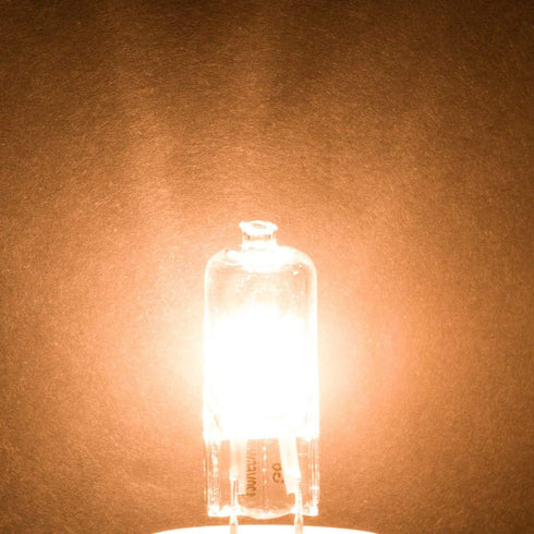 Simba Lighting Halogen Light Bulb G8 T4 35W JCD Bi-Pin (10 Pack) Longer 1.7" Length for Kitchen Hood, Landscape Lights, Desk and Floor Lamps, Wall...