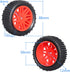 Preglued 12mm Hex Wheel Rims Rubber Tires with Foam Inserts OD 86mm/3.38" for Traxxas Bandit WLtoys 144001 Redcat 1/10 RC Off-Road Buggy Car, Set ...