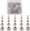 1000pcs 304 Stainless Steel Round Beads Metal Smooth Rondelle Loose Spacer Ball Beads 3mm 4mm 5mm 6mm 8mm for DIY Jewelry Crafts Making Hole:1-3mm...