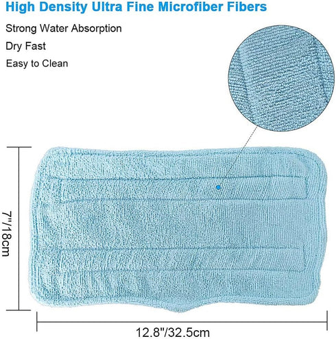 Fushing 7Pcs Steam Mop Pads, Washable Microfiber Cleaning Steamer Replacement Pads for Shark Steam & Spray Mop S3101 S3251 SK460 SK410 S3101n2 S32...