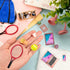Mini School Supplies, Doll School Supplies Includes Mini Doll Tennis Racket, Laptop, Bookshelf, Tablet, Desk lamp for Dolls Accessories Set...