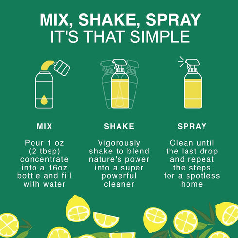 All-Purpose Cleaner Concentrate | Biodegradable Multi-Surface Cleaner | Natural Lemon Essential Oil | Multipurpose Cleaner Concentrate All Surface...