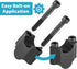 Matt Black 7/8" Handlebar Risers 30mm Height Mount Clamp Kit Compatible with Motorcycle ATV Kawasaki Honda Suzuki Yamaha Dirt Bike...