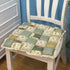 vctops Patchwork Chair Pad with Ties No Slip Lace Trim Chair Cushion Farmhouse Floral Print Kitchen Dining Seat Cushion (017 Green, 16"x16")...