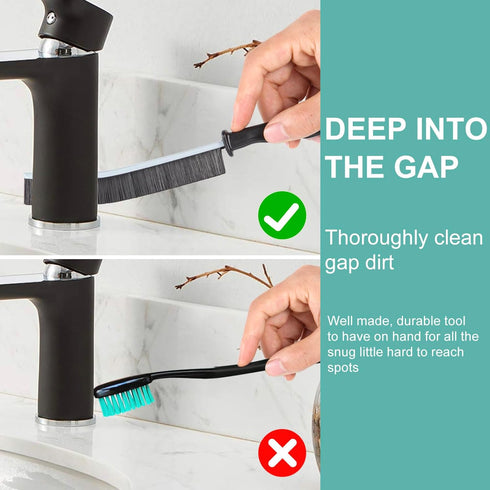 Crevice Cleaning Brush?Hard-Bristled Crevice Cleaning Brush?2024 New Multifunctional Gap Cleaning Brush Tool?Dead Corners Brushes for Bathroom Kit...
