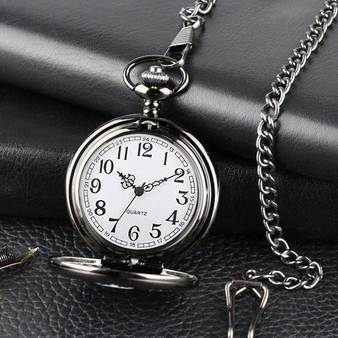 Udaney to My Dad Pocket Watch + Keychain Stone with Beautiful Box for Dad Gifts | Father's Day Gifts...