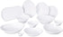 Carlisle FoodService Products Stadia Reusable Plastic Plate Pasta Plate for Home and Restaurant, Melamine, 9.5 Inches, White...