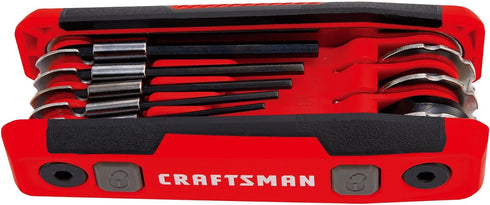 CRAFTSMAN Hex Key Set, MM, Folding Locking 8 Piece (CMHT26024)...