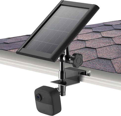 2-in-1 Weatherproof Gutter Mount for Blink Outdoor (3rd Gen), Blink Outdoor 4(4th Gen) and Blink Solar Panel, Adjustable No Drilling Wall Mount, P...