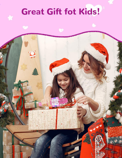 Amazmic Toys for girls, Kids Karaoke Microphone Toddler Microphone for kids with Lights, Birthday Gift for Girls, Boys Toy Age 3 4 5 6 7 8+(Light ...