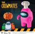 P.M.I. Among Us Action Figure | One of Four 4.5-Inch-Tall Collectibles | Among Us Toys and Playable Mini Toys | Pink Crewmate in The White My Name...