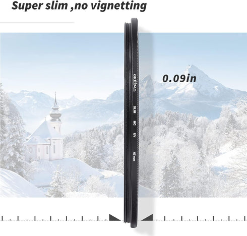 86mm MC UV Filter,Ultra Slim Protection Filter, Scratch Resistant Multi Coated UV Filter 86mm for Camera Lens...