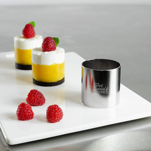 Fat Daddio's Stainless Steel Round Cake & Pastry Ring, 2 x 2 Inch...
