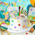 RAYNAG 32 Pieces Art Cake Topper Paint Cake Decorations Art Birthday Party Decorations Paint Party Supplies Paint Splatter Party Supplies for Chil...