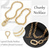Chunky Gold Necklace Statement Necklaces for Women Layered Charm Necklace Dainty Gold Necklace Stack...