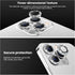 Tensea for iPhone 13 Pro - iPhone 13 Pro Max Camera Lens Protector, 9H Tempered Glass Camera Cover Screen Protector, Metal Individual Ring for iPh...