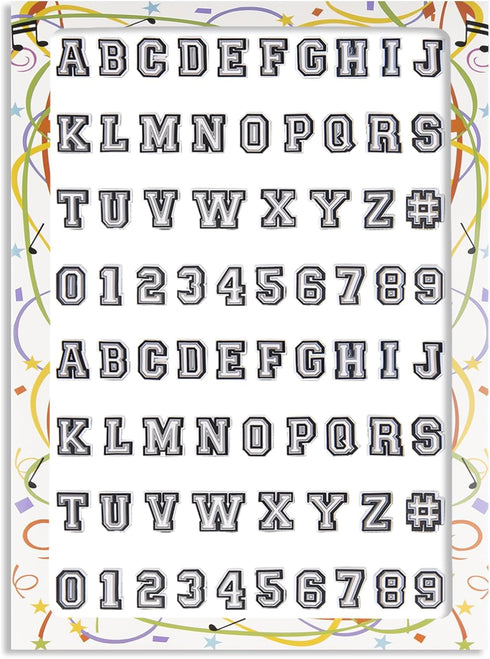 74 Pack Letter Decoration Charms 0-9# Number, Alphabet ABC-Z Characters for Boy Girl Teens Men Women and Adults...