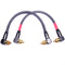 CESS-137-1f Right Angle RCA Preamp Jumpers Male to Male Patch Cable, 2 Pack (1 Foot)...