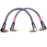 CESS-137-1f Right Angle RCA Preamp Jumpers Male to Male Patch Cable, 2 Pack (1 Foot)...