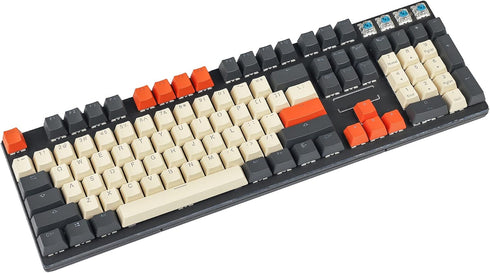 Carbon Miami PBT Double Shot Shine Through ANSI Backlit Keycaps for MX Mechanical Keyboard Melody 96 KBD75 68 61 87 104 Keychron(Only Keycap) (Car...