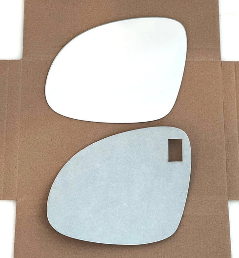 New Replacement Mirror Glass with Full Size Adhesive for 2009-2017 Volkswagen VW Tiguan Driver Side View Left LH...