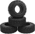 4Pcs ShareGoo 1.0" RC Crawler Tires Micro Rubber Tires Width 20mm Compatible with Axial 1/24 SCX24 Gladiator Bronco C10 JLU Deadbolt B17 RC Crawle...