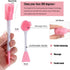 4 Pack Silicone Facial Cleansing Brush 4 in 1, Beomeen Double-Ended Silicone Face Exfoliating Wash Scrub Brush Dual Face for Face Skincare and Mas...