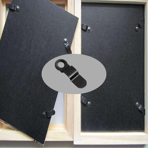Picture Frame Fasteners Turn Button Fastener Picture Frame Hardware Frame Turn Button Metal Bow Shape Picture Frame Hardware Clips 100pcs Photo Fr...