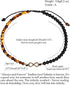 Jewever Infinity Charm Tiger Eye/Black Obsidian Beaded Bracelet Anklet for Women Beach Foot Crystals and Gemstones Jewelry Adjustable...