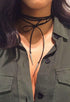 Boho Long Choker Necklace Black Wrap Hippie Necklaces Chain Velvet Necklace Jewelry for Women...