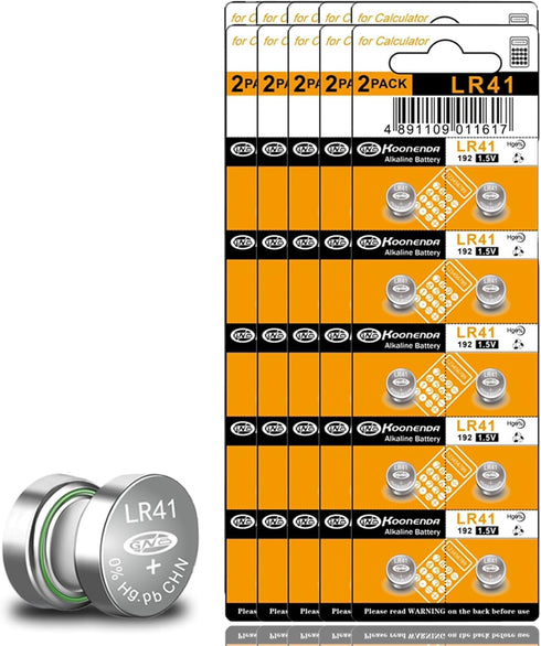 100 Pack LR41 AG3 Battery 392 384 192 SR41 L736 LR736 1.55V Button Coin Cell Batteries,Premium Alkaline Battery for Thermometer Watch...