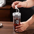 Portable Travel Coffee Press (16oz) - Double Wall with lids and Straws -Single Serve French Press for Travel, Home, Office, & More -No Leak Coffee...