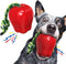 Dog Chew Toys for Aggressive-Chewers - Indestructible Dog Toy for Aggressive Chewer?Tough Chew Toys for Dogs (Rubber Red Apple)...