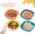Cat Food Bowl Set 6 inch Wide Shallow Cat Bowls for Relief Whisker Fatigue,Small Flat Cat Dish, Shallow Pet Feeding Dish or Plate for Cats and Sma...