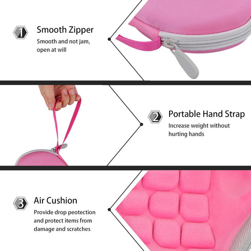 co2CREA Hard Case Replacement for Logitech MX Ergo/ERGO M575 Wireless Trackball Mouse (Pink Case)...